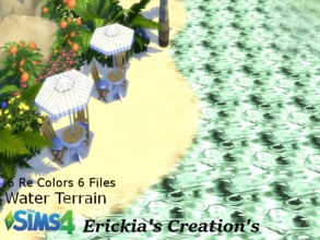 Sims 4 — Water Terrain Set  by erickiacoleman2 — let your sim live the tropical oasis dream with these beautiful water