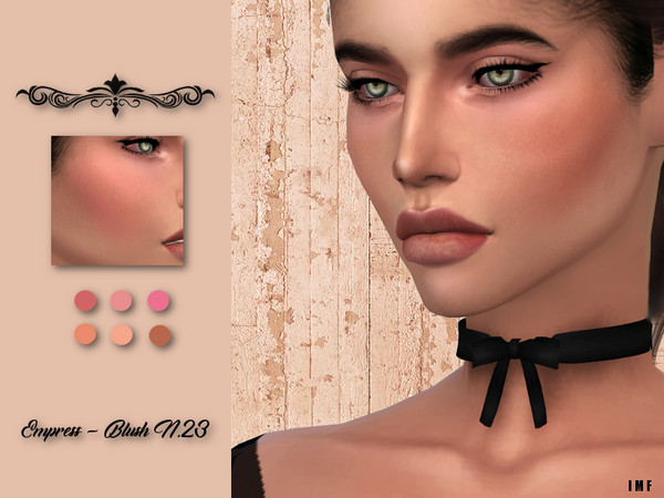 Sims 4 — [IMF] Empress Blush N.23 by IzzieMcFire — Empress Blush N.23 contains 6 colors. Standalone item with thumbnail.
