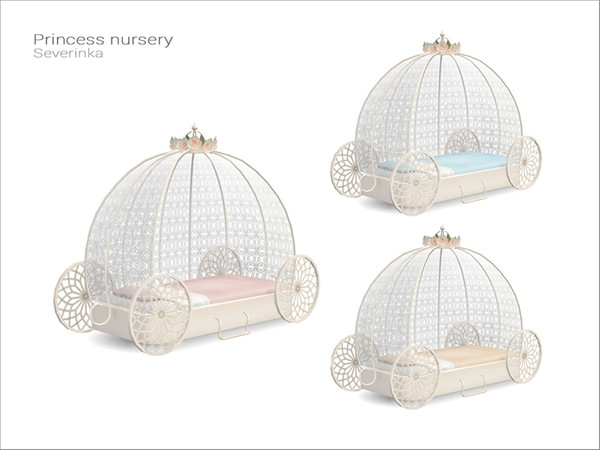 Sims 4 — [Princess nursery] - chariot bed by Severinka_ — Chariot bed for toddlers From the set 'Princess nursery' Build