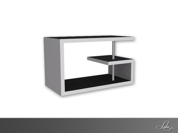 Sims 3 — Gray Tones Bathroom Table by Lulu265 — Part of the Gray Tones Bathroom Set Fully CAStable