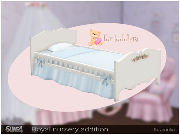 Sims 4 — [Royal Nursery] toddlers bed by Severinka_ — Bed for toddlers Addition to set 'Royal nursery' Build / Buy