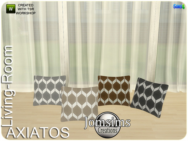 Sims 4 — axiatos cushion for sofa square by jomsims — axiatos cushion for sofa square