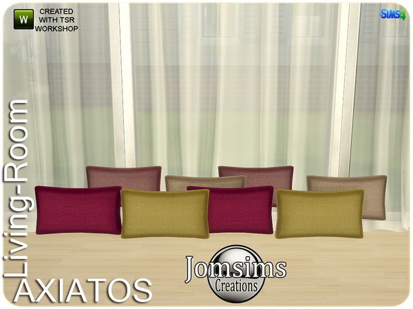 Sims 4 — axiatos cushions  deco for sofa by jomsims — axiatos cushions deco for sofa