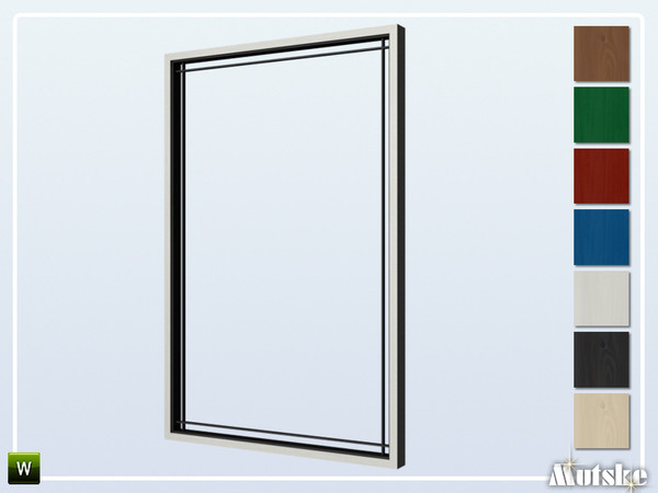 Sims 4 — Oxford Windows Tall Wall 3x1 by Mutske — Part of Window &amp; Door Oxford Collection. Made by Mutske@TSR. 