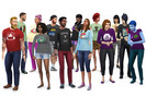 Sims 4 — Lucas Arts Top Set - Adult/Teen/Elders by Whistlebinky — A set of long and short-sleeved shirts for male and