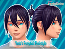 Sims 4 — Adult Yato's Ponytail Hairstyle By PantuKinha by PantuKinha — Based in Yato-sama and his ponytail from Noragami