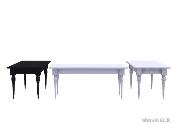 Sims 4 — Shabby Chic Dining - Dining Table by ShinoKCR — A Sample of Shabby Chic Furniture for your Simmies!