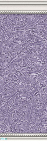 Sims 2 — Brocade Walls 3 - Lilac by froilan — Large seamless brocade pattern that looks stunning in game. Molding