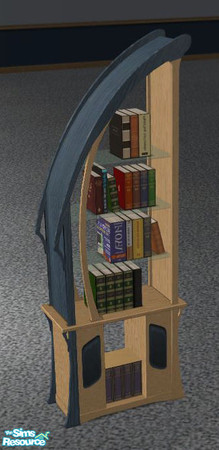 Sims 2 — Boy's Blue Plaid Bedroom - Bookcase by Outpost_Road — Bookcase for the Boy's Blue Plaid Bedroom.