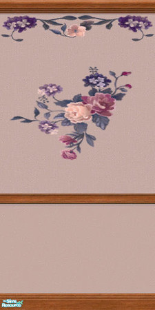 Sims 2 — Country Spring Rose Rail by Henwen — A Maxis Season's remake.