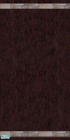 Sims 2 — Dark Wood-n-Stone Wall Panel by tlkaska — This Dark Wood-n-Stone Panel is inspired by the Maxis "Large