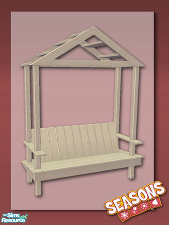 Sims 2 — Park Parthenon - White by Shakeshaft — Part of a recolour set of Seasons Flower Barrel, Decoy Trellis and Park