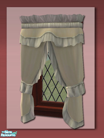Sims 2 — Window Dressing - Single Diagonal Mesh by Shakeshaft — Part of the set adapted from the Seasons New Window