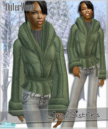 Sims 2 — S2S Collection No. 150225 AF - 6 by sims2sisters — Warm outerwear for your sim ladies. Works with or without