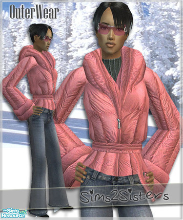 Sims 2 — S2S Collection No. 150225 AF - 4 by sims2sisters — Warm outerwear for your sim ladies. Works with or without
