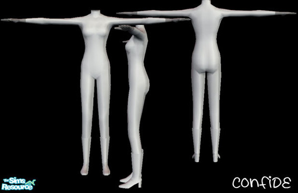 Sims 2 — Mesh_ConfidePantBoots_march - New Mesh by confide — Mesh file.