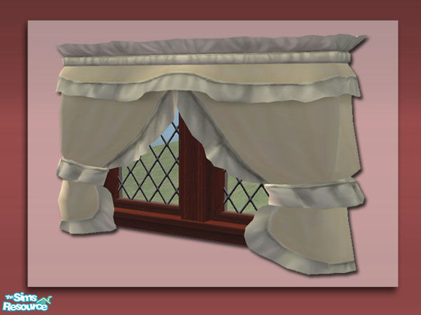Sims 2 — Window Dressing - Double Diagonal Mesh by Shakeshaft — Part of the set adapted from the Seasons New Window