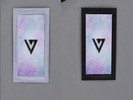 Sims 4 — Seventeen Logo by ShadowBri2 — Contains Seventeen's logo recolours of the apple frame and lemon branch painting.