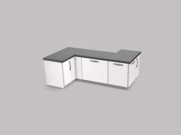 Sims 4 — Gourmet Kitchen (Black and White Version) - Counter by ung999 — Gourmet Kitchen (Black and White Version) -