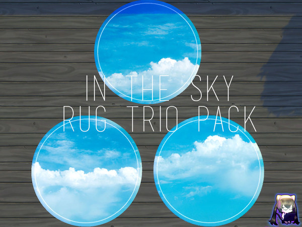 Sims 4 — In The Sky - Circular Rug Trio by memysimsandi — The sky, just like a circle, is never ending in our point of