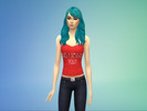 Sims 4 — Set of 4 Halloween Tank Tops by Ash11hope — Hello! These are what I Believe are base game tank tops (Correct me