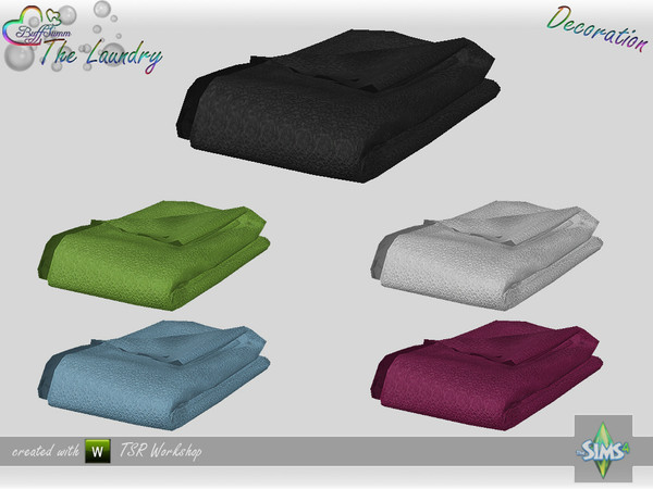 Sims 4 — The Laundry - Decoration - Towel v2 by BuffSumm — Part of the *The Laundry Set* ***TSRAA***