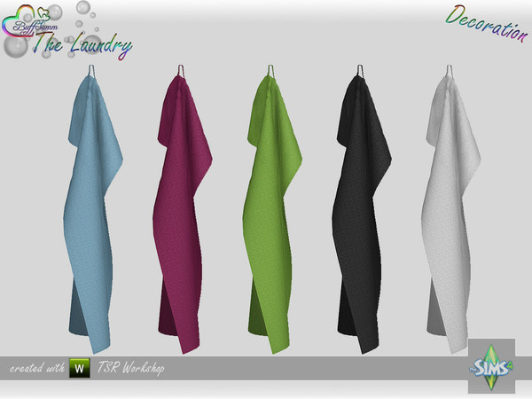 Sims 4 — The Laundry - Decoration - Towel Hanging by BuffSumm — Part of the *The Laundry Set* ***TSRAA***