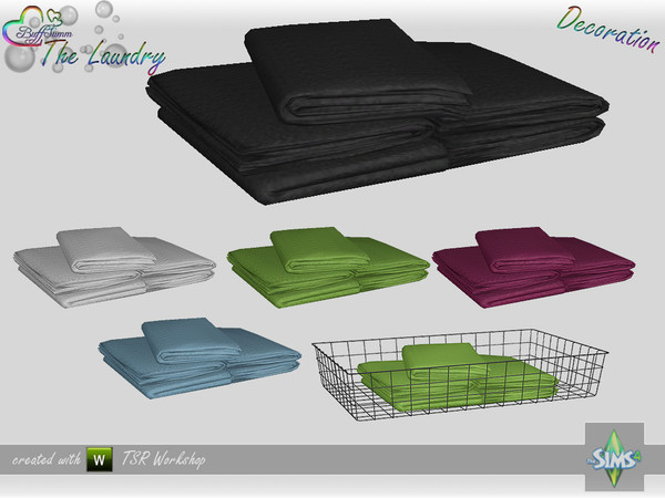 Sims 4 — The Laundry - Decoration - Towel v5 by BuffSumm — Part of the *The Laundry Set* ***TSRAA***