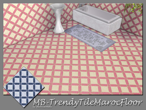 Sims 4 — MB-TrendyTileMarocFloor by matomibotaki — MB-TrendyTileMarocFloor, unique tile floor with oriental elements,