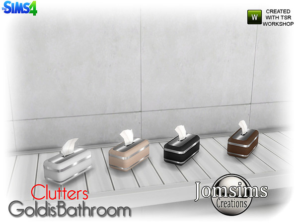 Sims 4 — goldis bathroom clutters kleenex box by jomsims — goldis bathroom clutters kleenex box