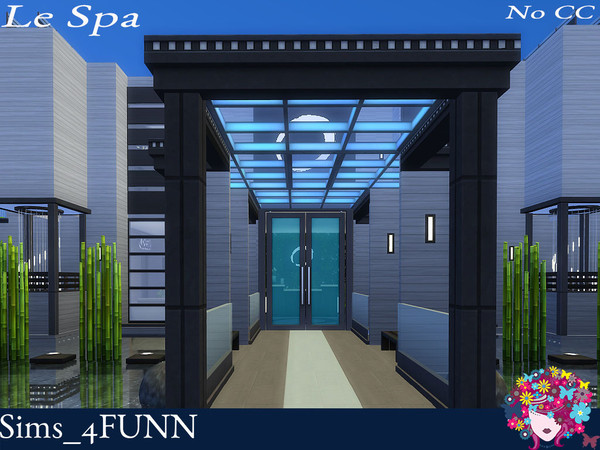 Sims 4 — Le Spa by sims_4FUNN — A Full Service Tranquil Spa for your sims to relax and gain wellness skills at the same
