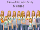 Sims 4 — Children's pokemon shirt  by Mfaye0904 — Variety pack Mostly eeveelutions Will do more upon request, just