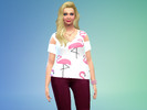Sims 4 — Cut out Flamingo Shirt - Outdoor Retreat needed by Cinderella_Ella_94 — Flamingo shirt Outdoor Retreat needed