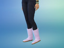Sims 4 — Female Boots Recolor  by CheshireFoxx — A recolor of boots from the base game. They come in pastel mint green,