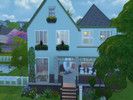 Sims 4 — Fractalia by Sunpowder — Two story house on 40x30 lot, furnished and decorated throughout. No CC. House has