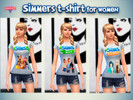 Sims 4 — Simmer's T-shirt for women by DarkCrazy75 — A simple t-shirt for adult female sims. I hope you like it, I'll add