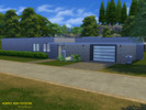 Sims 4 — Simply Mid-Century by ArchitectTC — Minimalistic designed Mid-Century Modern home. Three bedroom, two bathroom