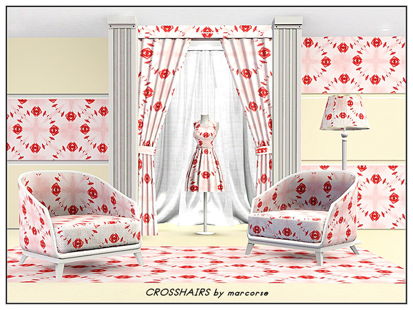 Sims 3 — Crosshairs_marcorse by marcorse — Geometric pattern: abstract circular design resembling telesopic sights