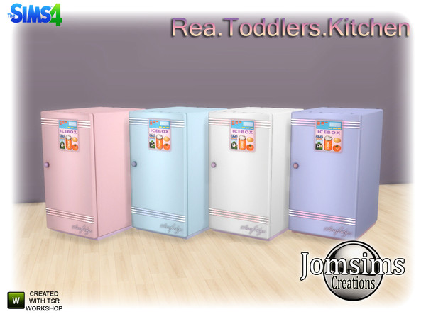 Sims 4 — rea toddlers misc deco fridge by jomsims — rea toddlers misc deco fridge