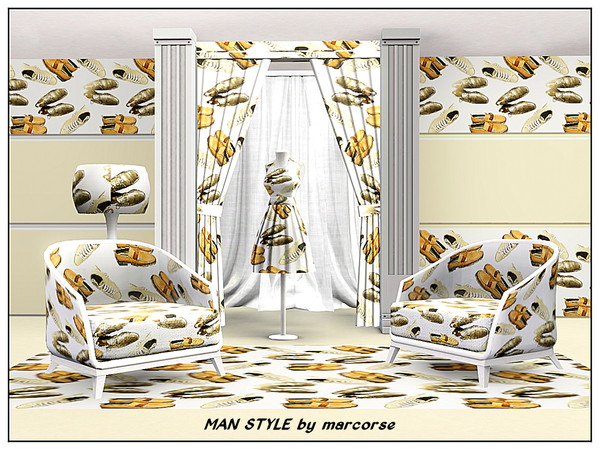 Sims 3 — Man Style_marcorse by marcorse — Themed pattern : A selection of men's footwear - casual, dressy and formal