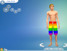 Sims 4 — Rainbow Swim Shorts by Lunar_Kitten2 — this is a recolor of the base game male swim shorts. this is my very
