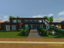 Sims 4 — Contemporary Breeze by ArchitectTC — Large contemporary home. Four bedrooms and three bathrooms. Large eat-in