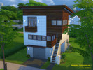 Sims 4 — Modern Townhouse 1 by ArchitectTC — First in a small series of Modern style townhouses. This home features two