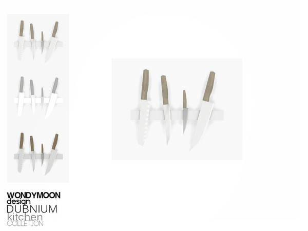 Sims 4 — Dubnium Magnetic Knife Block by wondymoon — - Dubnium Kitchen - Magnetic Knife Block - Wondymoon|TSR -