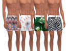 Sims 4 — Mens Swim Trunks by jshirle — Includes 8 stand alone recolors.
