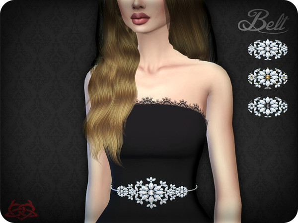 Sims 4 — Belt 5 (original mesh) by Colores_Urbanos — 3 colors - Find the belt in gloves New mesh made by me - Your game