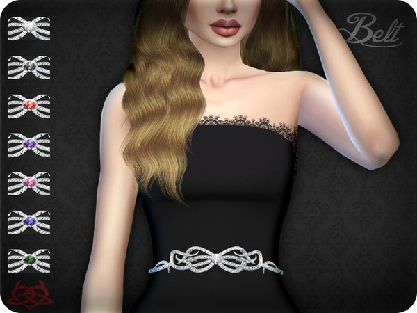 Sims 4 — Belt 6 (original mesh) by Colores_Urbanos — 7 colors - Find the belt in gloves New mesh made by me - Your game