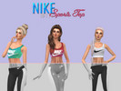 Sims 4 — NIKE Sports Top by np111 — NIKE Sports Top 6 swatches recolor of top from base game Enjoy! :)