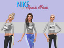 Sims 4 — NIKE Sports Pants - Mesh needed by np111 — NIKE Sports Pants 4 swatches recolor!! YOU NEED THE MESH! To download