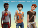 Sims 4 — costume t-shirts for boys by PinkTheCacti — Costume inspired t-shirts for boys featuring character and